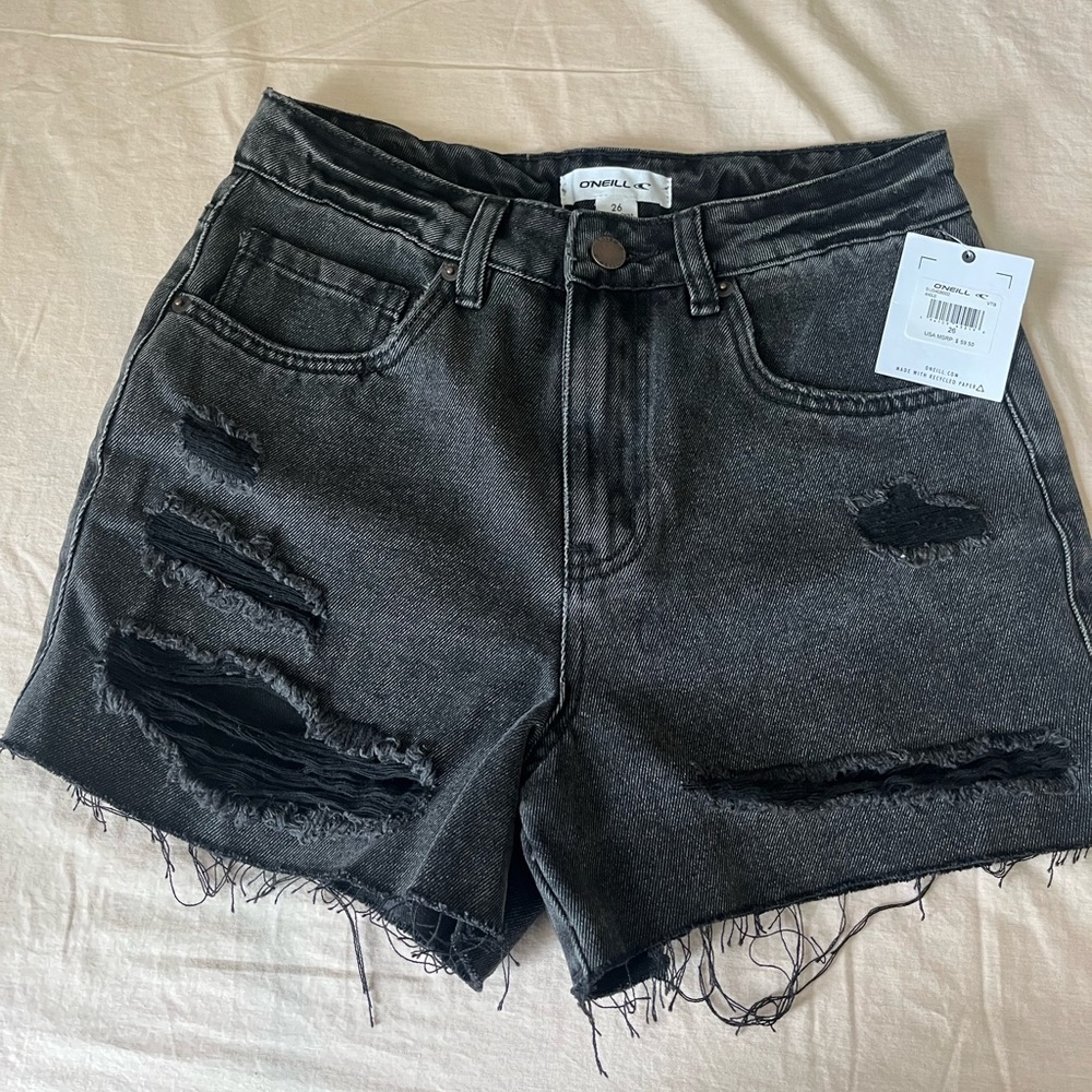 Black jean shorts. O’Neill brand new with tags